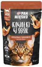 Kassi märgtoit PAN MIĘSKO veise- ja hirvelihaga, 85 g