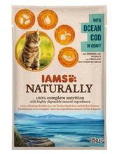 Konserv kassidele IAMS Naturally ookeanitursk kastmes, 85 g