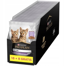 Märgtoit kassipoegadele Purina Pro Plan Kitten Health Start kalkuniga kastmes, 26 x 85 g