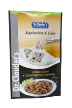 Märgtoit kassidele DR. CLAUDER'S Rabbit&Liver in sauce, 100 g