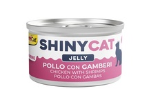 GimCat ShinyCat kanaga krevettidega želees, 70 g, 24 tk