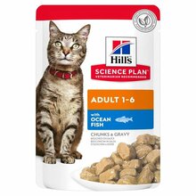 Märgtoit kassidele Hill's Science Plan Adult kalaga, 12 x 85 g