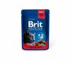 Konserv kassidele Brit Premium veiselihaga ja hernestega, 100 g