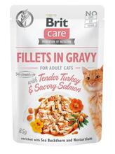 Märgtoit kassipoegadele Brit Care Fillets in Gravy, kalkun ja lõhe, 85 g