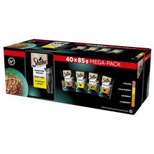 Kassi märgtoit Sheba Delicacy linnuliha maitsed želees, 40x85g