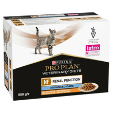 Märgtoit kassidele Purina Pro Plan Veterinary Diets NF Advanced Care Renal Function kanaga, 10x85 g