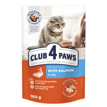 Konserv kassidele Club 4 Paws lõhega, 100 g
