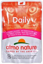 Kassikonserv Almo Nature Daily tuunikala ja lõhega, 70 g