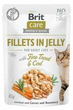 Märgtoit kassidele Brit Fillets in Jelly, forelli ja tursaga, 85 g