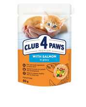 Märgtoit kassipoegadele Club 4 Paws Premium lõhega, 80 g