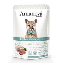 Amanova Adult Brilliant täissööt veise- ja kanalihaga, 85 g