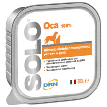 Märgtoit koertele ja kassidele DRN Solo Oca hane lihaga, 300 g