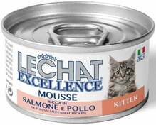 Märgtoit kassipoegadele Lechat Excelence Mousse Kitten Salmon and Chicken, 85 g
