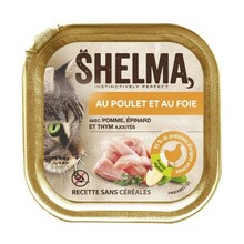 Märgtoit kassipoegadele Shelma kanaliha ja maksapasteet, 100 g