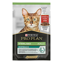 Märgtoit kassipoegadele Purina Pro Plan Sterilised Beef and Chicken, 10 x 85 g