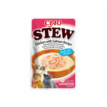 Ciao Cat Chicken Stew with Salmon konserv kassidele, 40 g