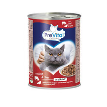 Kassitoit PreVital veiseliha ja maksaga, 415 g