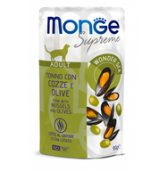 Monge Supreme märgtoit kassidele tuunikala, rannakarpide ja oliividega, 80 g