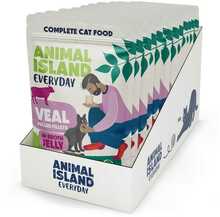 Märgtoit kassidele Animal Island Everyday Jelly Veal, 12 x 85 g