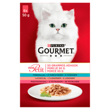 Märgtoit kassipoegadele Gourmet Mon Petit Fish Mix, 6 x 50 g