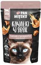 Märgtoit kassidele Pan Miesko kanaliha ja vutiga, 85 g