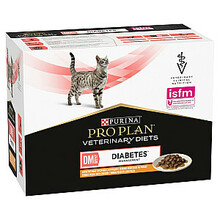 Märgtoit kassidele Purina Pro Plan Veterinary Diets DM St/Ox Diabetes Management kanaga, 10x85 g