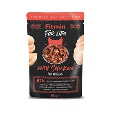 Märgtoit kassipoegadele Fitmin Cat For Life Kitten Chicken, 85 g