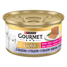 Märgtoit kassipoegadele Purina Gourmet Gold Kitten vasikalihaga, 85 g