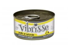 Konserv kassipoegadele Vibrisse Pollo al Naturale, kanaliha puljongis, 70 g x 12 tk