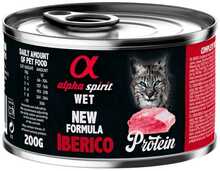 Märgtoit kassidele Alpha Spirit WET Iberico sealiha, 6 x 200 g