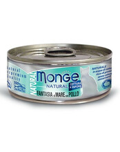 Konserv kassidele Monge Natural mereandide ja kanaga, 80 g