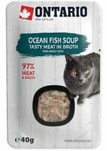 Märgtoit kassidele Ontario Cat Adult Ocean Fish Soup, 40 g