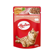 Konserv kassidele My Love küülikulihaga kastmes, 100 g