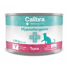 Hipoallergeenne märgtoit kassidele tuunikalaga Calibra Veterinary Diets Cat Hypoallergenic Tuna, 200 g