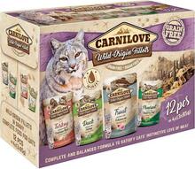 Konserv kassidele Carnilove Wild Origin Fillets, 12x85g