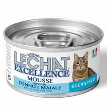 Lechat Excellence konserv steriliseeritud kassidele tuunikala ja sealihaga, 85 g