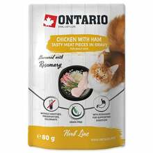 Kassikonserv Ontario Herb Line kanaliha ja singiga, 80 g