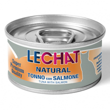 Kassikonserv LeChat Natural tuunikala ja lõhega, 80 g