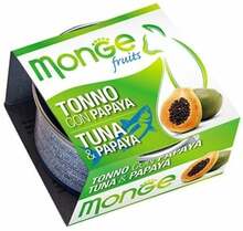 Konserv kassidele Monge Fruit tuunikala ja papaia, 80 g