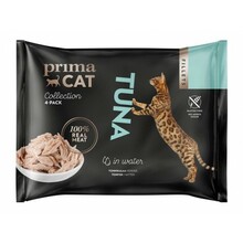 Kassi märgtoit PrimaCat tuunikalaga, 4x50 g