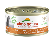 Almo Nature HFC Natural Chicken with Cheese, 70 g, 24 tk