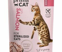Konservtoit kassipoegadele PrimaCat Classic, lõhe kastmes, 85 g