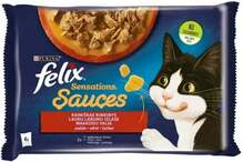 Märgtoit kassipoegadele Felix Sensations Sauces, 4 x 85 g