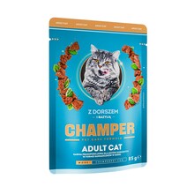Märgtoit kassidele Champer tursk ja basiilik, 85 g