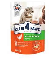 Märgtoit kassipoegadele Club 4 Paws kanaga kastmes, 85 g