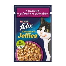 Felix Sensations pardiliha ja spinatiga kassitoit, 85 g
