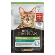 Märgtoit kassipoegadele Purina Pro Plan Sterilized veiselihaga, 85 g