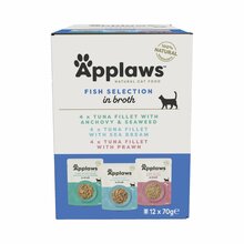 Märgtoit kassipoegadele Applaws Fish Selection, 12 x 70 g