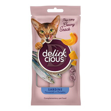 Delickcious kreemjad maiused kassidele sardiinide ja kõrvitsaga, 4x15 g