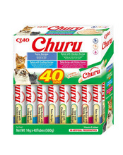Inaba Churu Variety Seafood mereannid kassidele, 40x14 g